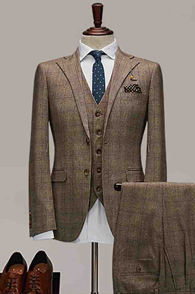 深棕色西服高級(jí)定制